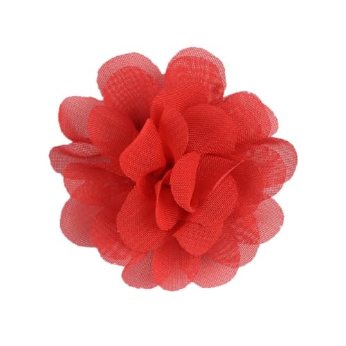 Aniyan 10 Stück Chiffon Stoffblumen 5cm, Handgemachte Blume Patches zum Aufnähen, Blumen Netz Stoff Nähen Gewebe für DIY Kleidung Deko Zubehör (#(Color)) von Aniyan