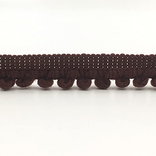 Aniyan 10 Yards Poms Quaste Borte 1cm Pomponborte Bommelborte Spitzenband, Dekoband, DIY Nähen Kleidung Vorhang Handarbeit Zubehör, Braun Aniyan 10 Yards Poms Quaste Borte 1cm Pomponborte Bommelborte Spitzenband, Dekoband, DIY Nähen Kleidung Vorhang Handarbeit Zubehör, Braun von Aniyan