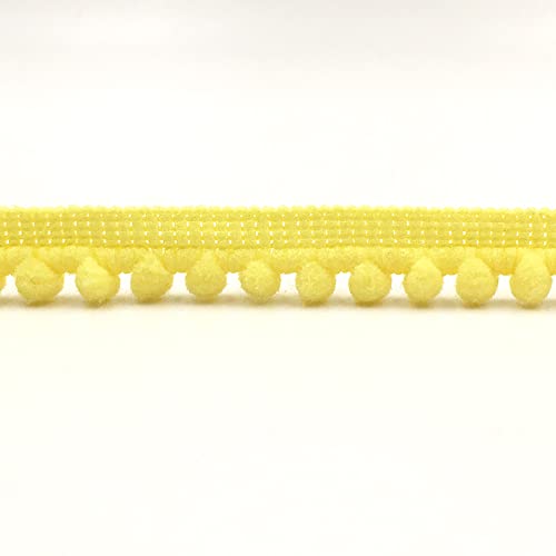 Aniyan 10 Yards Poms Quaste Borte 1cm Pomponborte Bommelborte Spitzenband, Dekoband, DIY Nähen Kleidung Vorhang Handarbeit Zubehör, Gelb Aniyan 10 Yards Poms Quaste Borte 1cm Pomponborte Bommelborte Spitzenband, Dekoband, DIY Nähen Kleidung Vorhang Handarbeit Zubehör, Gelb von Aniyan