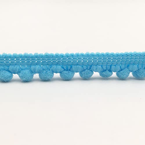 Aniyan 10 Yards Poms Quaste Borte 1cm Pomponborte Bommelborte Spitzenband, Dekoband, DIY Nähen Kleidung Vorhang Handarbeit Zubehör, Himmelblau Aniyan 10 Yards Poms Quaste Borte 1cm Pomponborte Bommelborte Spitzenband, Dekoband, DIY Nähen Kleidung Vorhang Handarbeit Zubehör, Himmelblau von Aniyan