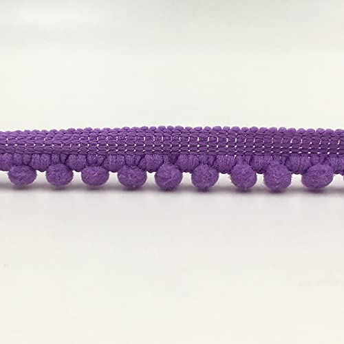 Aniyan 10 Yards Poms Quaste Borte 1cm Pomponborte Bommelborte Spitzenband, Dekoband, DIY Nähen Kleidung Vorhang Handarbeit Zubehör, Lila Aniyan 10 Yards Poms Quaste Borte 1cm Pomponborte Bommelborte Spitzenband, Dekoband, DIY Nähen Kleidung Vorhang Handarbeit Zubehör, Lila von Aniyan