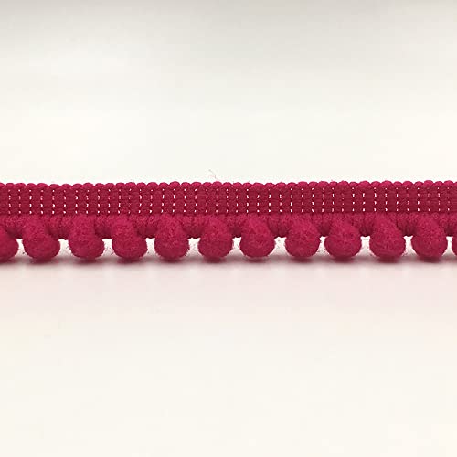 Aniyan 10 Yards Poms Quaste Borte 1cm Pomponborte Bommelborte Spitzenband, Dekoband, DIY Nähen Kleidung Vorhang Handarbeit Zubehör, Rosenrot Aniyan 10 Yards Poms Quaste Borte 1cm Pomponborte Bommelborte Spitzenband, Dekoband, DIY Nähen Kleidung Vorhang Handarbeit Zubehör, Rosenrot von Aniyan
