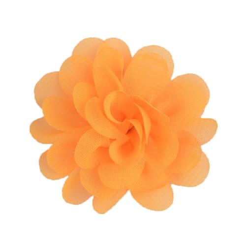 Aniyan 20 Stück Chiffon Stoffblumen 5cm, Handgemachte Blume Patches zum Aufnähen, Blumen Netz Stoff Nähen Gewebe für DIY Kleidung Deko Zubehör (#(Color)) von Aniyan