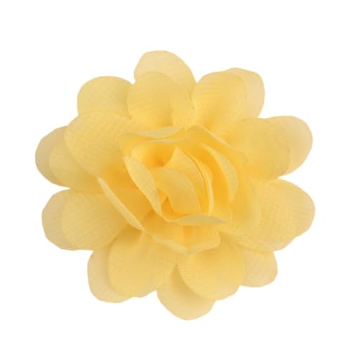 Aniyan 20 Stück Chiffon Stoffblumen 5cm, Handgemachte Blume Patches zum Aufnähen, Blumen Netz Stoff Nähen Gewebe für DIY Kleidung Deko Zubehör (#(Color)) von Aniyan