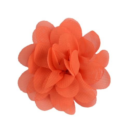 Aniyan 20 Stück Chiffon Stoffblumen 5cm, Handgemachte Blume Patches zum Aufnähen, Blumen Netz Stoff Nähen Gewebe für DIY Kleidung Deko Zubehör (#(Color)) von Aniyan