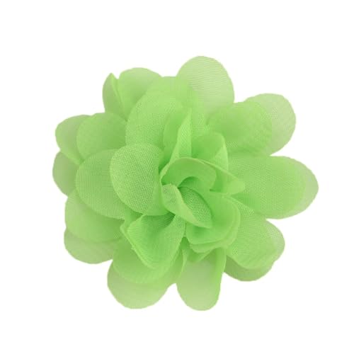 Aniyan 20 Stück Chiffon Stoffblumen 5cm, Handgemachte Blume Patches zum Aufnähen, Blumen Netz Stoff Nähen Gewebe für DIY Kleidung Deko Zubehör (#(Color)) von Aniyan