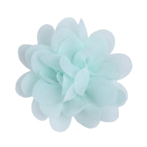 Aniyan 20 Stück Chiffon Stoffblumen 5cm, Handgemachte Blume Patches zum Aufnähen, Blumen Netz Stoff Nähen Gewebe für DIY Kleidung Deko Zubehör (#(Color)) von Aniyan