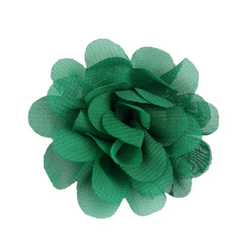 Aniyan 20 Stück Chiffon Stoffblumen 5cm, Handgemachte Blume Patches zum Aufnähen, Blumen Netz Stoff Nähen Gewebe für DIY Kleidung Deko Zubehör (#(Color)) von Aniyan