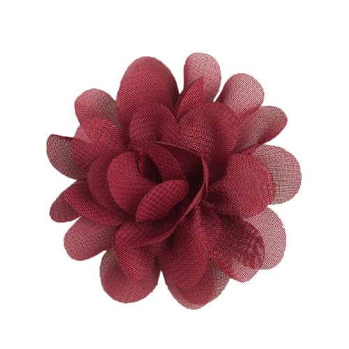 Aniyan 20 Stück Chiffon Stoffblumen 5cm, Handgemachte Blume Patches zum Aufnähen, Blumen Netz Stoff Nähen Gewebe für DIY Kleidung Deko Zubehör (#(Color)) von Aniyan