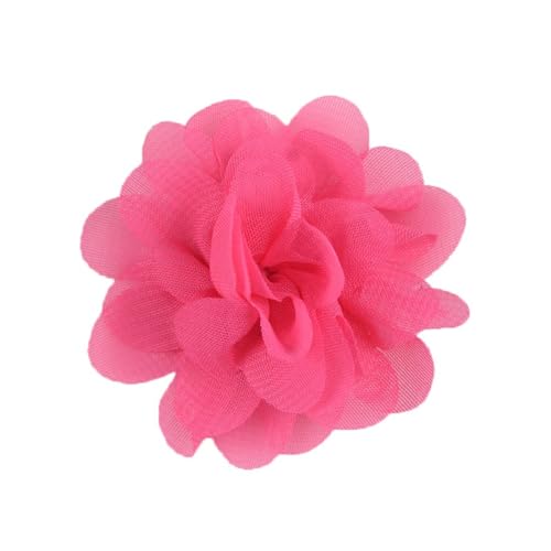 Aniyan 20 Stück Chiffon Stoffblumen 5cm, Handgemachte Blume Patches zum Aufnähen, Blumen Netz Stoff Nähen Gewebe für DIY Kleidung Deko Zubehör (#(Color)) von Aniyan
