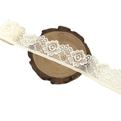Aniyan 3.3cm Elastisches Spitzenband Spitzenbordüre, Weiche Spitze zum Nähen, Dekoband für DIY Handwerk, Kleidung, Hochzeit, Geschenkverpackung – 3.3cm x 5Yards Yards Beige Aniyan 3.3cm Elastisches Spitzenband Spitzenbordüre, Weiche Spitze zum Nähen, Dekoband für DIY Handwerk, Kleidung, Hochzeit, Geschenkverpackung – 3.3cm x 5Yards Yards Beige von Aniyan