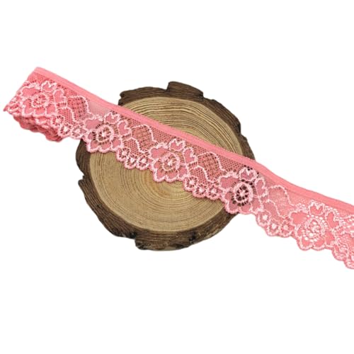 Aniyan 3.3cm Elastisches Spitzenband Spitzenbordüre, Weiche Spitze zum Nähen, Dekoband für DIY Handwerk, Kleidung, Hochzeit, Geschenkverpackung – 3.3cm x 5Yards Yards Wassermelonenrot Aniyan 3.3cm Elastisches Spitzenband Spitzenbordüre, Weiche Spitze zum Nähen, Dekoband für DIY Handwerk, Kleidung, Hochzeit, Geschenkverpackung – 3.3cm x 5Yards Yards Wassermelonenrot von Aniyan