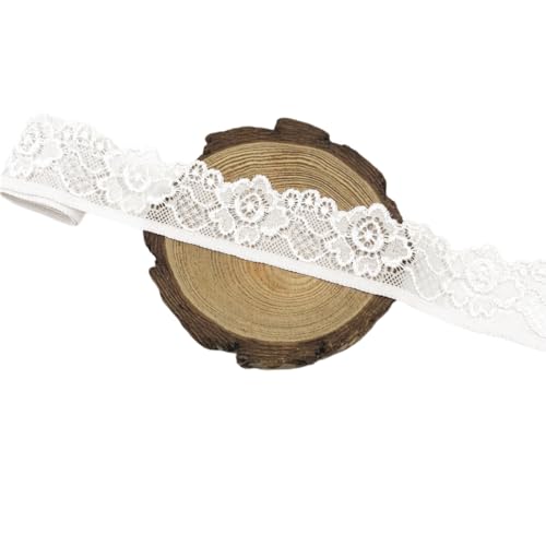 Aniyan 3.3cm Elastisches Spitzenband Spitzenbordüre, Weiche Spitze zum Nähen, Dekoband für DIY Handwerk, Kleidung, Hochzeit, Geschenkverpackung – 3.3cm x 5Yards Yards Weiß Aniyan 3.3cm Elastisches Spitzenband Spitzenbordüre, Weiche Spitze zum Nähen, Dekoband für DIY Handwerk, Kleidung, Hochzeit, Geschenkverpackung – 3.3cm x 5Yards Yards Weiß von Aniyan