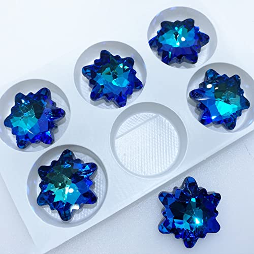 Aniyan 30 Stück 30mm Kristall Facettierte Perlen Pflaumenblüten, Glänzende Glasperlen für DIY Halsketten Armbänder Anhänger Schmuckherstellung Blau Aniyan 30 Stück 30mm Kristall Facettierte Perlen Pflaumenblüten, Glänzende Glasperlen für DIY Halsketten Armbänder Anhänger Schmuckherstellung Blau von Aniyan