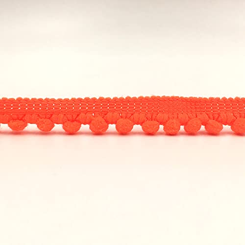 Aniyan 5 Yards Poms Quaste Borte 1cm Pomponborte Bommelborte Spitzenband, Dekoband, DIY Nähen Kleidung Vorhang Handarbeit Zubehör, Hellorange Aniyan 5 Yards Poms Quaste Borte 1cm Pomponborte Bommelborte Spitzenband, Dekoband, DIY Nähen Kleidung Vorhang Handarbeit Zubehör, Hellorange von Aniyan