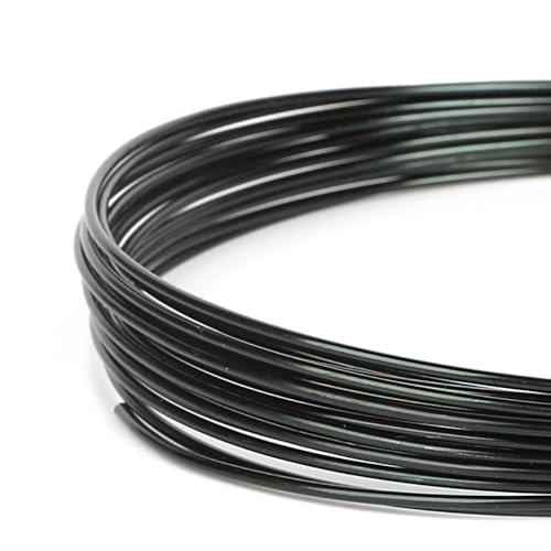 Aniyan Aluminiumdraht Biegsam Weicher Basteldraht Schmuckdraht Für Bonsai Modellieren DIY Handwerk Schmuckherstellung (1.5mmx5m Schwarz) von Aniyan