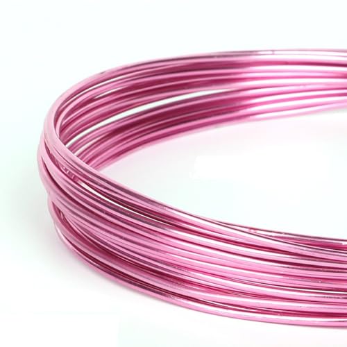 Aniyan Aluminiumdraht Biegsam Weicher Basteldraht Schmuckdraht Für Bonsai Modellieren DIY Handwerk Schmuckherstellung (2.5mmx3m Rosérot) von Aniyan