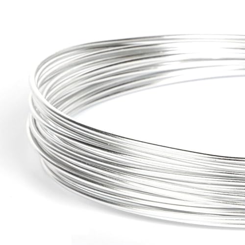 Aniyan Aluminiumdraht Biegsam Weicher Basteldraht Schmuckdraht Für Bonsai Modellieren DIY Handwerk Schmuckherstellung (2.5mmx3m Silber) von Aniyan