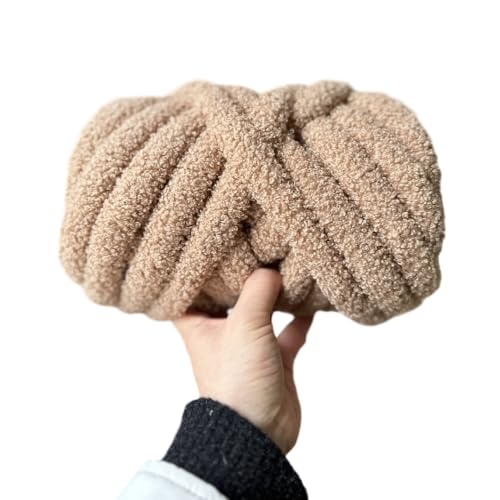 Aniyan Dicke Wolle 1000g, Flauschige Chenille Garn für Armstricken & Häkeln, Weiche Polyester Strickwolle zum DIY Handarbeit, Decken, Schals, Khaki Aniyan Dicke Wolle 1000g, Flauschige Chenille Garn für Armstricken & Häkeln, Weiche Polyester Strickwolle zum DIY Handarbeit, Decken, Schals, Khaki von Aniyan