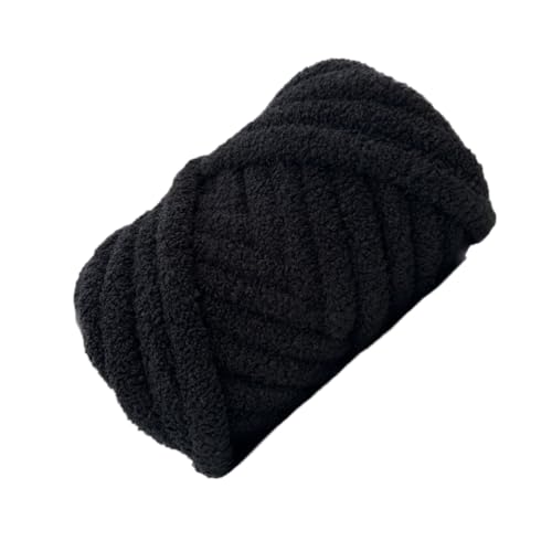 Aniyan Dicke Wolle 1000g, Flauschige Chenille Garn für Armstricken & Häkeln, Weiche Polyester Strickwolle zum DIY Handarbeit, Decken, Schals, Schwarz Aniyan Dicke Wolle 1000g, Flauschige Chenille Garn für Armstricken & Häkeln, Weiche Polyester Strickwolle zum DIY Handarbeit, Decken, Schals, Schwarz von Aniyan