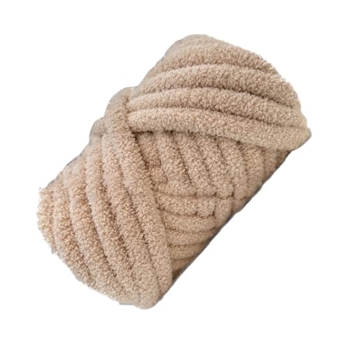 Aniyan Dicke Wolle 500g, Flauschige Chenille Garn für Armstricken & Häkeln, Weiche Polyester Strickwolle zum DIY Handarbeit, Decken, Schals, Beige Aniyan Dicke Wolle 500g, Flauschige Chenille Garn für Armstricken & Häkeln, Weiche Polyester Strickwolle zum DIY Handarbeit, Decken, Schals, Beige von Aniyan