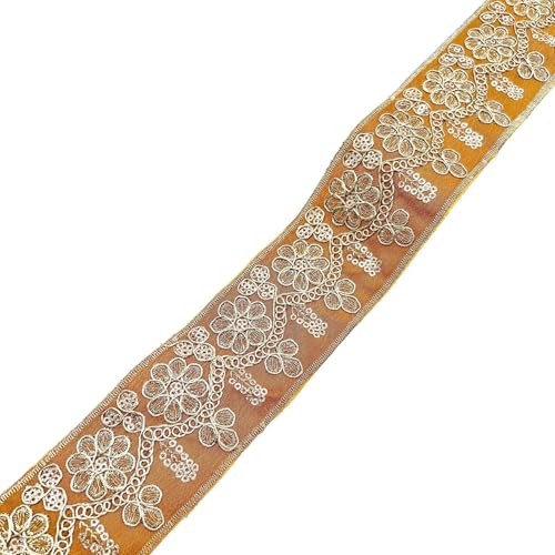 Aniyan Jacquard Band, 55m Besticktes Gewebtes – Hochwertige Spitze Bordüre für Deko, Nähen & DIY-Projekte,(Braun, 10 Yards) von Aniyan
