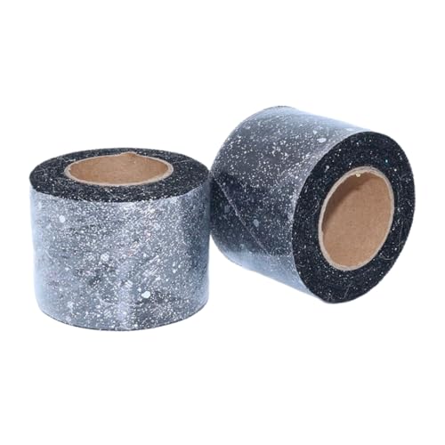 Aniyan Tüllstoff Rolle, Glitzer Tüll, Pailletten Tüllband für Hochzeit, Party, Tutu Rock, Deko, Geschenkverpackung, Nähen, Bastel,5cmx25Y-(Black A) von Aniyan