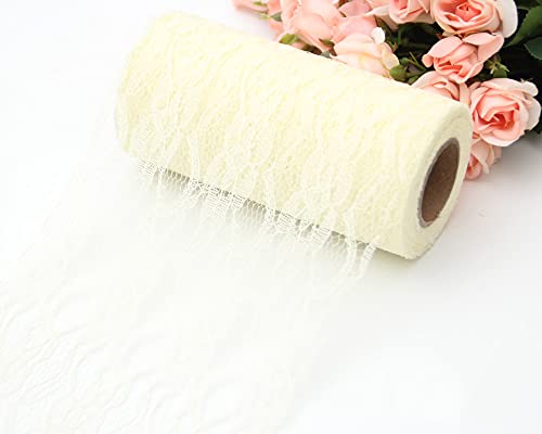 Feste Spitzenborte 15cm*10Y Amerikanisches Netzspitze-Band für Hochzeitsdeko, DIY Basteln, Brautkleider, Tischdekor, Geschenkverpackung, Nähprojekte, Beige Feste Spitzenborte 15cm*10Y Amerikanisches Netzspitze-Band für Hochzeitsdeko, DIY Basteln, Brautkleider, Tischdekor, Geschenkverpackung, Nähprojekte, Beige von Aniyan