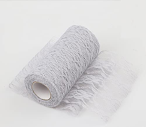 Feste Spitzenborte 15cm*10Y Amerikanisches Netzspitze-Band für Hochzeitsdeko, DIY Basteln, Brautkleider, Tischdekor, Geschenkverpackung, Nähprojekte, Grau Feste Spitzenborte 15cm*10Y Amerikanisches Netzspitze-Band für Hochzeitsdeko, DIY Basteln, Brautkleider, Tischdekor, Geschenkverpackung, Nähprojekte, Grau von Aniyan