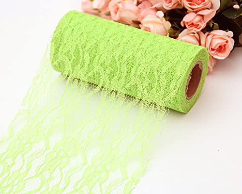 Feste Spitzenborte 15cm*10Y Amerikanisches Netzspitze-Band für Hochzeitsdeko, DIY Basteln, Brautkleider, Tischdekor, Geschenkverpackung, Nähprojekte, Grün-2 Feste Spitzenborte 15cm*10Y Amerikanisches Netzspitze-Band für Hochzeitsdeko, DIY Basteln, Brautkleider, Tischdekor, Geschenkverpackung, Nähprojekte, Grün-2 von Aniyan