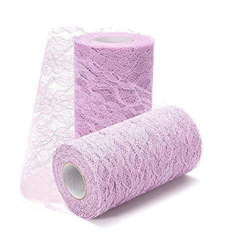 Feste Spitzenborte 15cm*10Y Amerikanisches Netzspitze-Band für Hochzeitsdeko, DIY Basteln, Brautkleider, Tischdekor, Geschenkverpackung, Nähprojekte, Lichtlila Feste Spitzenborte 15cm*10Y Amerikanisches Netzspitze-Band für Hochzeitsdeko, DIY Basteln, Brautkleider, Tischdekor, Geschenkverpackung, Nähprojekte, Lichtlila von Aniyan