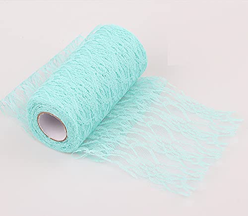 Feste Spitzenborte 15cm*25Y Amerikanisches Netzspitze-Band für Hochzeitsdeko, DIY Basteln, Brautkleider, Tischdekor, Geschenkverpackung, Nähprojekte, Blau-4 Feste Spitzenborte 15cm*25Y Amerikanisches Netzspitze-Band für Hochzeitsdeko, DIY Basteln, Brautkleider, Tischdekor, Geschenkverpackung, Nähprojekte, Blau-4 von Aniyan