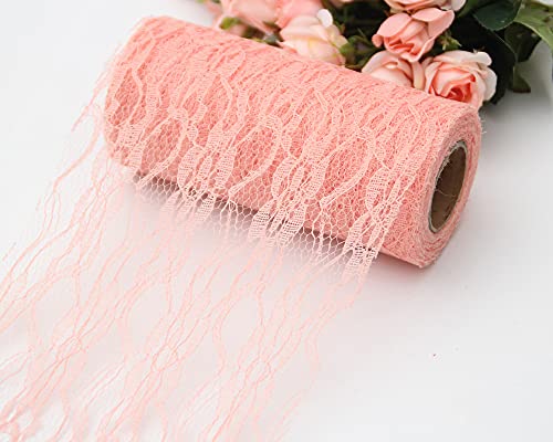 Feste Spitzenborte 30cm*25Y Amerikanisches Netzspitze-Band für Hochzeitsdeko, DIY Basteln, Brautkleider, Tischdekor, Geschenkverpackung, Nähprojekte, Rosa-3 Feste Spitzenborte 30cm*25Y Amerikanisches Netzspitze-Band für Hochzeitsdeko, DIY Basteln, Brautkleider, Tischdekor, Geschenkverpackung, Nähprojekte, Rosa-3 von Aniyan