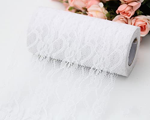 Feste Spitzenborte 30cm*25Y Amerikanisches Netzspitze-Band für Hochzeitsdeko, DIY Basteln, Brautkleider, Tischdekor, Geschenkverpackung, Nähprojekte, Weiß Feste Spitzenborte 30cm*25Y Amerikanisches Netzspitze-Band für Hochzeitsdeko, DIY Basteln, Brautkleider, Tischdekor, Geschenkverpackung, Nähprojekte, Weiß von Aniyan