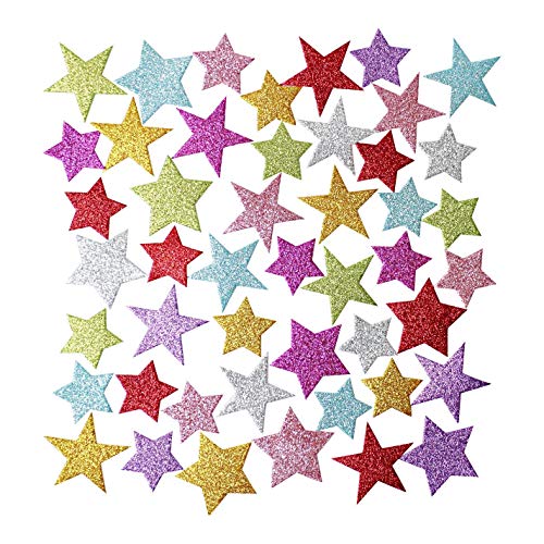 100 Glitzersterne Schaumstoffaufkleber zum Basteln, selbstklebend, verschiedene Größen und Farben 100 Glitzersterne Schaumstoffaufkleber zum Basteln, selbstklebend, verschiedene Größen und Farben von Anjing