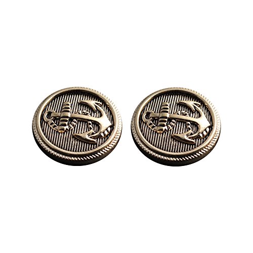 20 Stück Metallknöpfe mit Anker Design Nähzubehör Gold 20 Stück Metallknöpfe mit Anker Design Nähzubehör Gold von Anjing