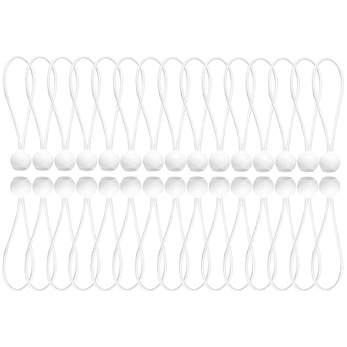 30 Stück Bungee-Kordeln, lange Schlaufen, Ball-Spannplane, Bungee-Bälle, robuste Bungee-Schnur mit Bällen, elastische Bänder, Bungee-Knebelbänder für Festzelte, Zelte, Banner, Flaggenstangen, Plane 30 Stück Bungee-Kordeln, lange Schlaufen, Ball-Spannplane, Bungee-Bälle, robuste Bungee-Schnur mit Bällen, elastische Bänder, Bungee-Knebelbänder für Festzelte, Zelte, Banner, Flaggenstangen, Plane von Anjing