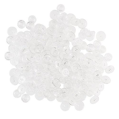 Anjing Kunststoff-Druckknöpfe, transparent, 12 mm, 50 Sets von Anjing