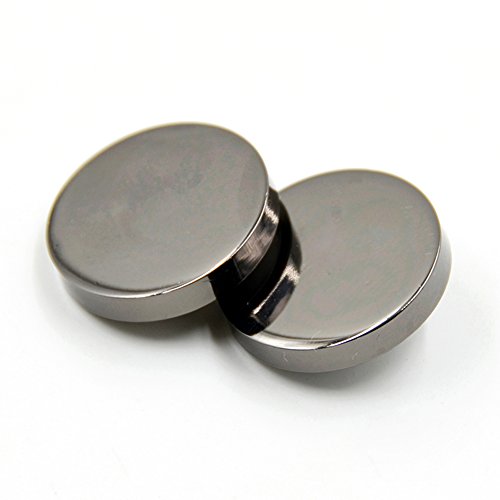 Anjing Metallknopf, flach, Näharbeit, Hemd, Mantel, Anzug, Hose, 10 Stück, schwarz, 12.5mm von Anjing