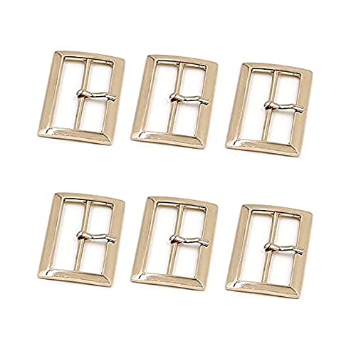 Gürtelschnalle für Herren, rechteckig, widerstandsfähiges Metall, mit Zinken, für Handtasche, Gepäck, Zubehör, Gold Fix, 50 mm Gürtelschnalle für Herren, rechteckig, widerstandsfähiges Metall, mit Zinken, für Handtasche, Gepäck, Zubehör, Gold Fix, 50 mm von Anjing