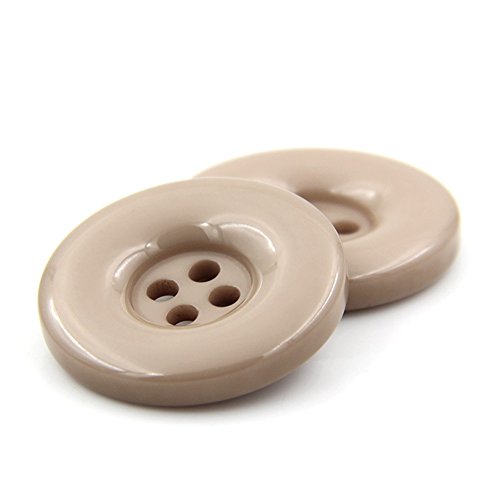 Knöpfe aus Kunstharz, rund, 4 Löcher, für Kleidung, Heimwerken, Basteln, Scrapbooking, 10 Stück, beige, 25 mm Knöpfe aus Kunstharz, rund, 4 Löcher, für Kleidung, Heimwerken, Basteln, Scrapbooking, 10 Stück, beige, 25 mm von Anjing