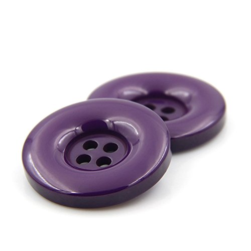 Knöpfe aus Kunstharz, rund, 4 Löcher, für Kleidung, Heimwerken, Basteln, Scrapbooking, 10 Stück, deep purple, 30 mm Knöpfe aus Kunstharz, rund, 4 Löcher, für Kleidung, Heimwerken, Basteln, Scrapbooking, 10 Stück, deep purple, 30 mm von Anjing