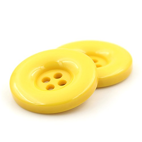 Knöpfe aus Kunstharz, rund, 4 Löcher, für Kleidung, Heimwerken, Basteln, Scrapbooking, 10 Stück, gelb, 18 mm Knöpfe aus Kunstharz, rund, 4 Löcher, für Kleidung, Heimwerken, Basteln, Scrapbooking, 10 Stück, gelb, 18 mm von Anjing