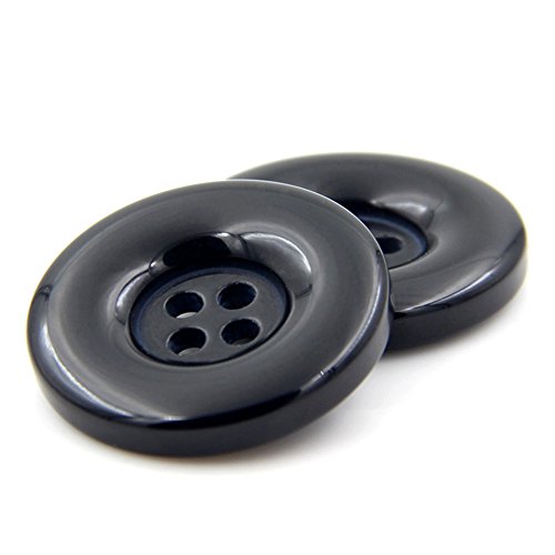Knöpfe aus Kunstharz, rund, 4 Löcher, für Kleidung, Heimwerken, Basteln, Scrapbooking, 10 Stück, schwarz, 38 mm Knöpfe aus Kunstharz, rund, 4 Löcher, für Kleidung, Heimwerken, Basteln, Scrapbooking, 10 Stück, schwarz, 38 mm von Anjing