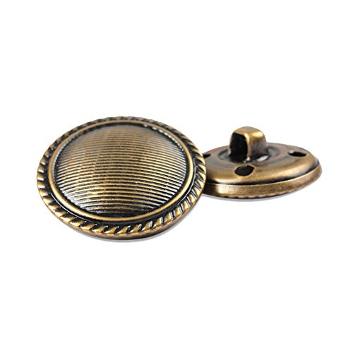 Metallknöpfe für Damen und Herren, Jeansknopf, Kleiderknopf, Knopf für Anzüge, mit dekorativem Rand, Handarbeitszubehör, bronzefarben, 12 Stück, bronze, 20 mm Metallknöpfe für Damen und Herren, Jeansknopf, Kleiderknopf, Knopf für Anzüge, mit dekorativem Rand, Handarbeitszubehör, bronzefarben, 12 Stück, bronze, 20 mm von Anjing