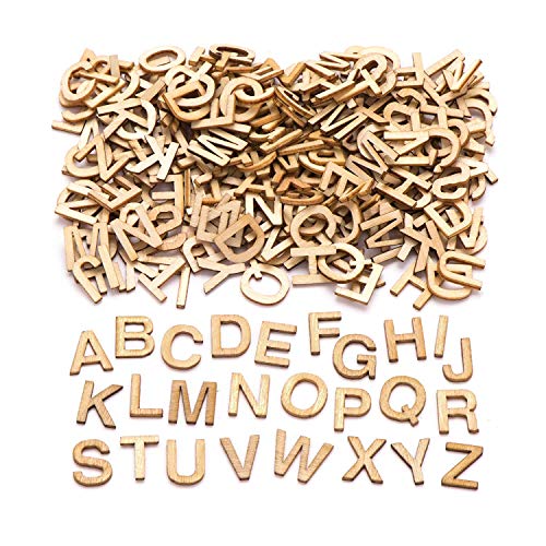 Mini-Buchstaben aus Holz, zum Basteln, für Kinder, Namen, Basteln, Kunst- und Bäcker-Ross, 260 Stück von Anjing