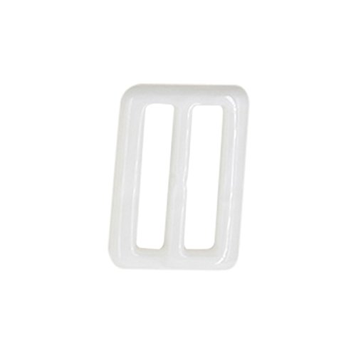 Rechteckige Gürtelschnalle für Kleidung, Mäntel, Knöpfe, Kunststoff, Schiebeschnalle, Triglide, Gurtband, Verzierung, 40 mm, weiß von Anjing