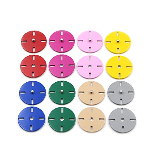 hochwertigen Colorful Nylon Knöpfe Druckknöpfe Druckknopf für Kleidung, beige, 15 mm 10pcs von Anjing