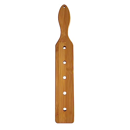 Anjuer 35.5cm Bambus Paddel Leichtes Dauerhaftes Glattes Paddel mit Luftstrom Löcher Unfinished Holz Paddel von Anjuer