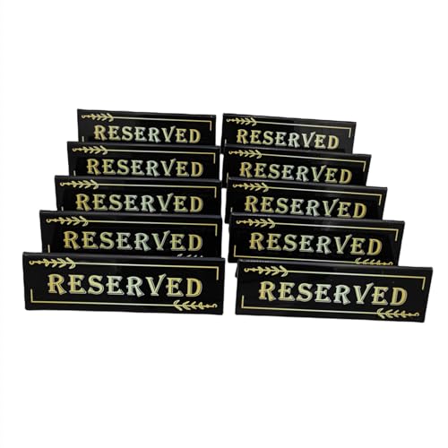 10 Stück Reserved-Schilder für Tische, Acryl, reserviert, Tischzeltschilder, Gästereservierung, Tischsitzschild für Hochzeit, Restaurant, Büro, Meeting, Party 10 Stück Reserved-Schilder für Tische, Acryl, reserviert, Tischzeltschilder, Gästereservierung, Tischsitzschild für Hochzeit, Restaurant, Büro, Meeting, Party von Anktily